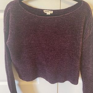 Garage Chenille cropped sweater